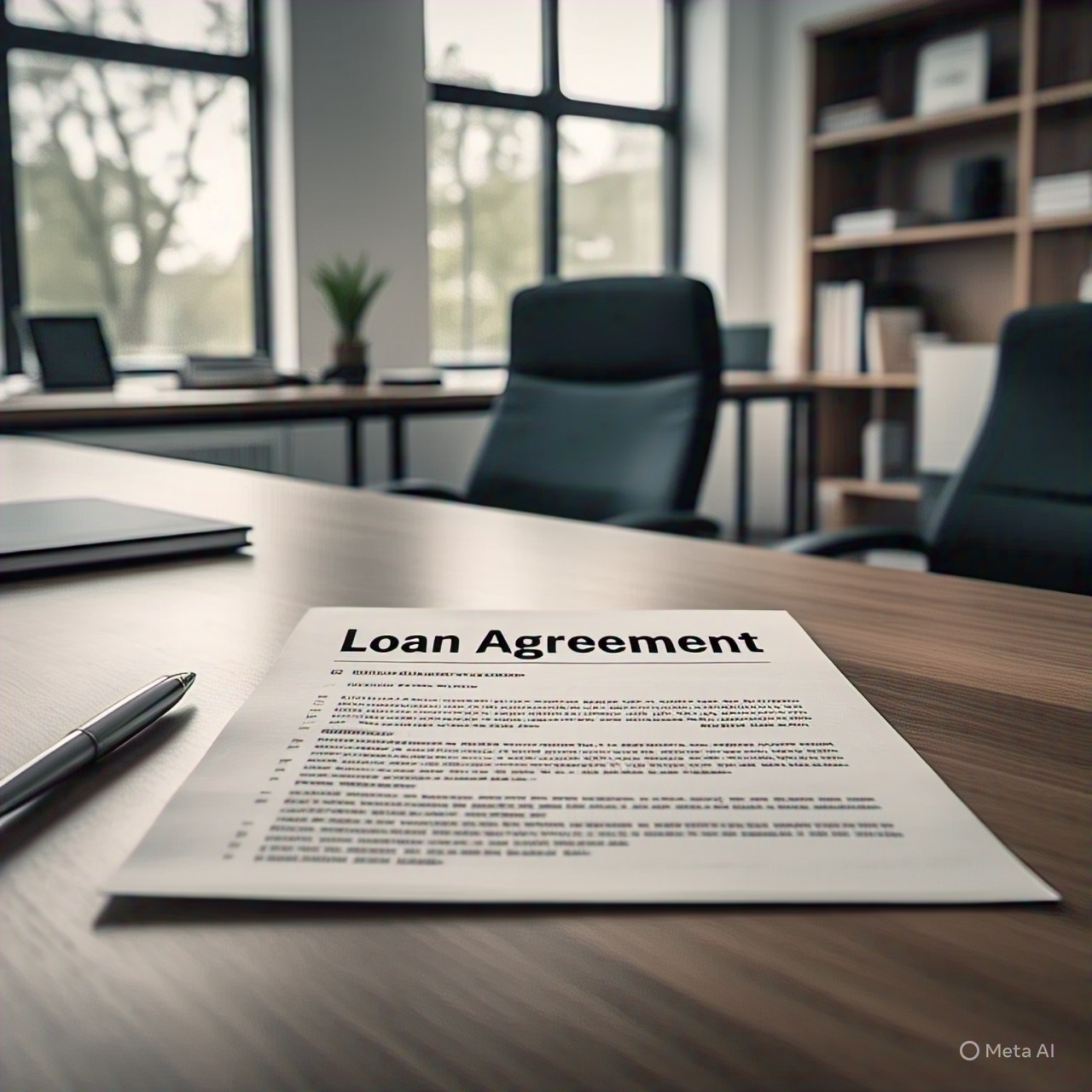 Person reviewing home loan agreement fine print for restrictions