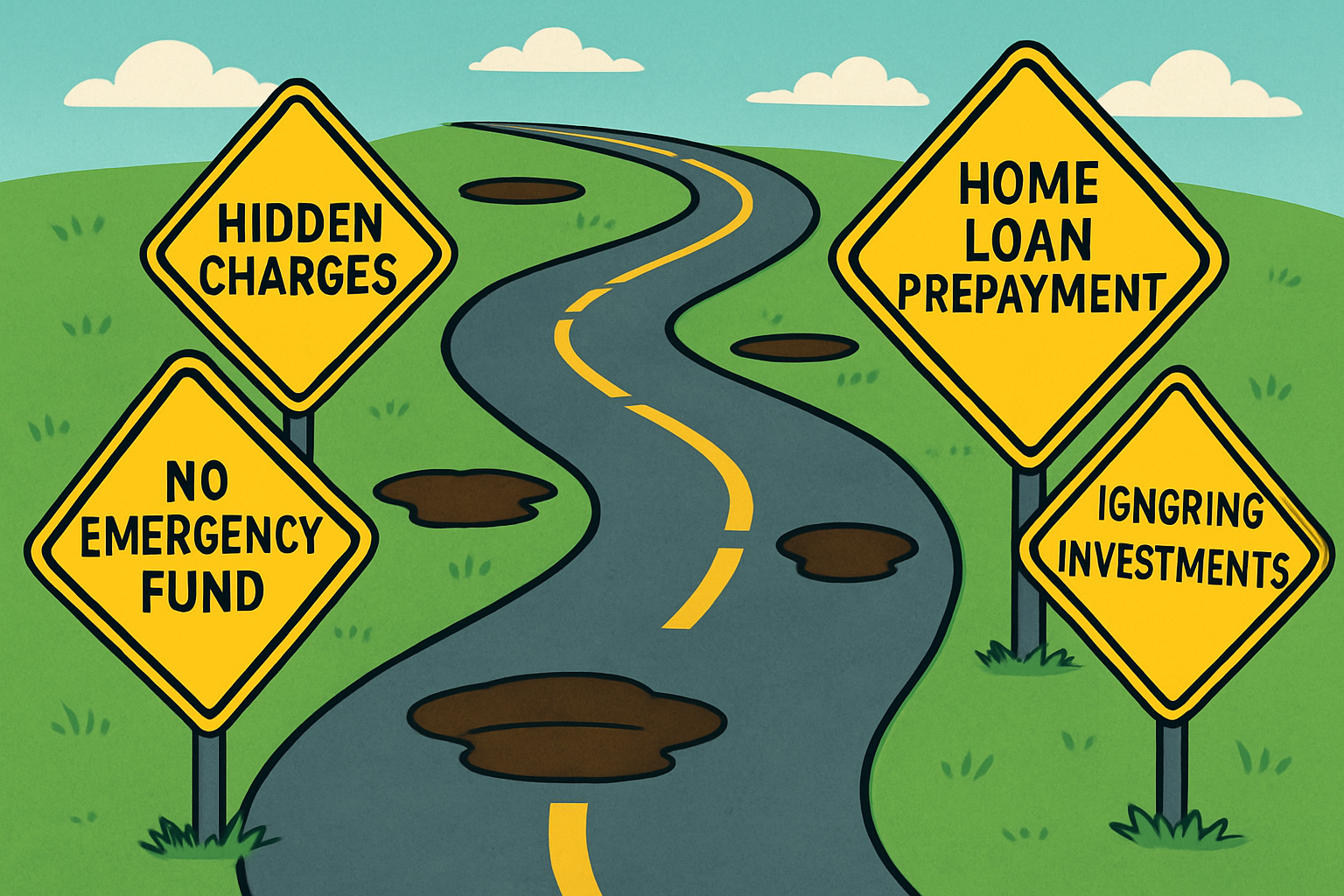 Illustration of potential pitfalls to avoid during home loan prepayment.