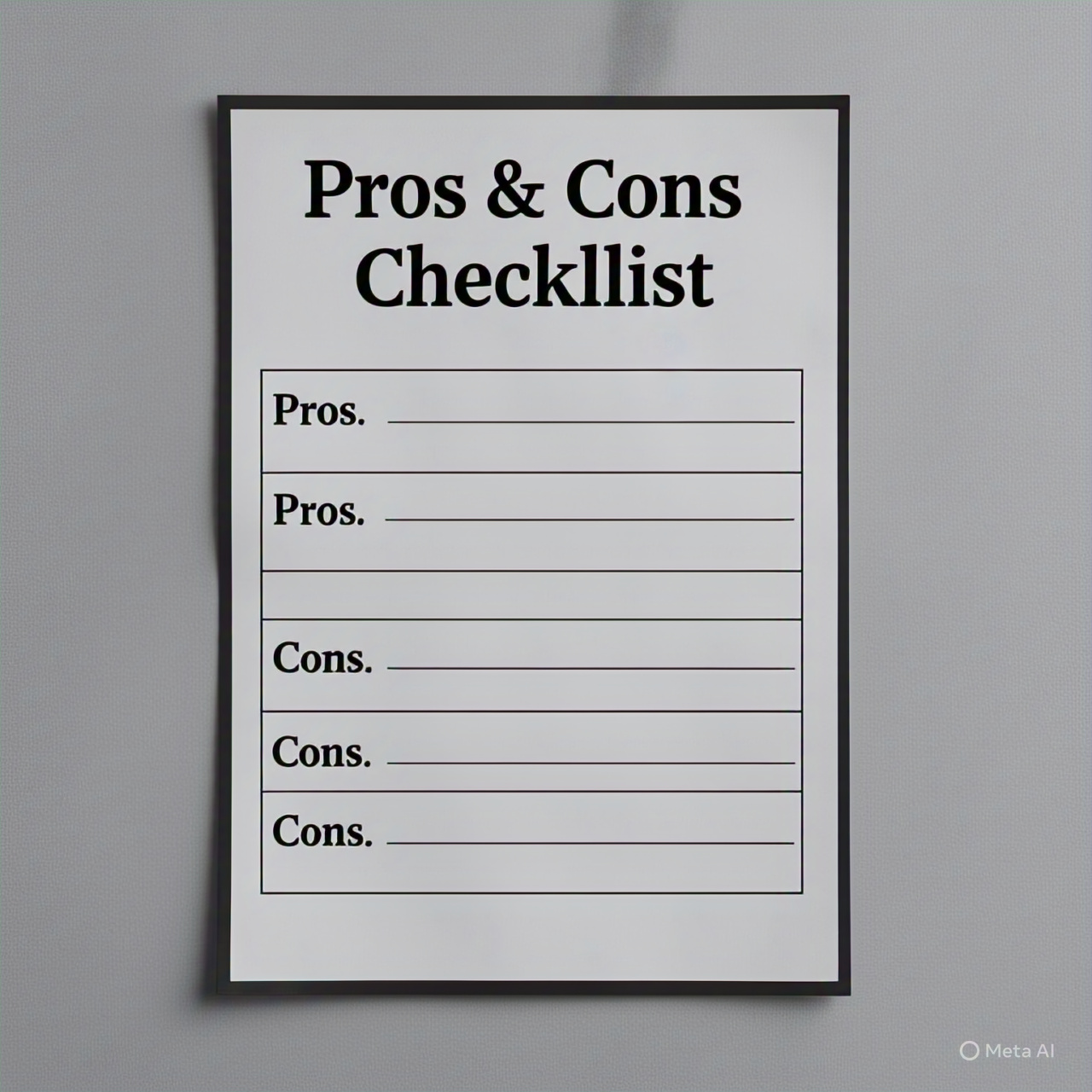 Checklist showing pros and cons of home loan part payments